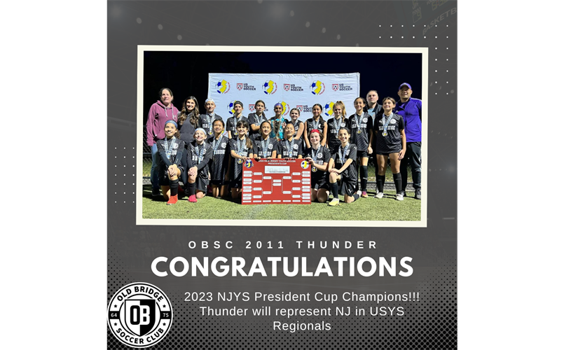 OBSC 2011 Thunder Win NJYS Presidents Cup!!